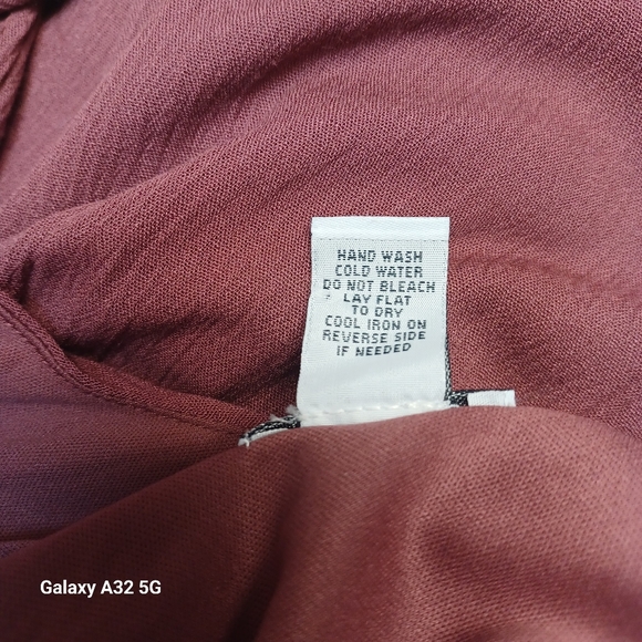 Rue21 Pink and Purple Ruched Pleated Maxi Gown Size L - Picture 8 of 11